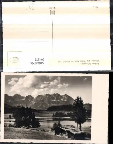 294272,Schwarzsee See b. Kitzbühel geg. Wilden Kaiser Bergkulisse