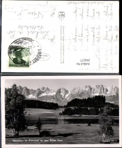 294277,Schwarzsee See b. Kitzbühel m. d. Wilden Kaiser Bergkulisse