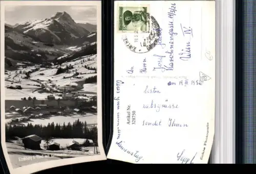 328750,Kirchberg in Tirol Totale m. Rettenstein Bergkulisse Winterbild