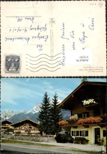 372357,St. Johann in Tirol Häuser m. Wilden Kaiser Bergkulisse