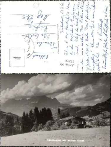 372391,Fieberbrunn m. Wildem Kaiser Bergkulisse