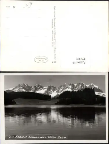 372398,Kitzbühel Schwarzsee See m. Wilden Kaiser Bergkulisse