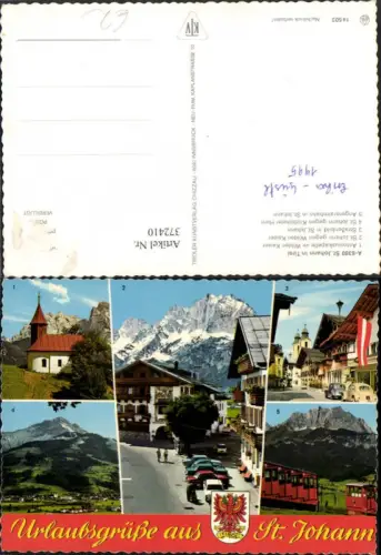 372410,St. Johann in Tirol Totale Antoniuskapelle Angereralmbahn Mehrbildkarte