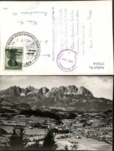 372414,Kitzbühel Totale m. Kaiser Bergkulisse