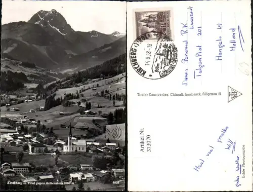 373070,Kirchberg in Tirol Totale geg. Rettenstein Bergkulisse