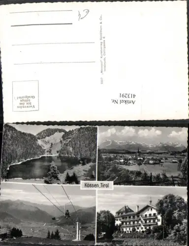 413291,Kössen Totale See Sessellift Mehrbildkarte