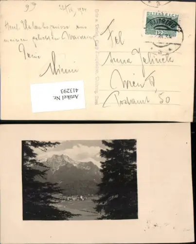 413293,Blick auf Waidring Totale Bergkulisse