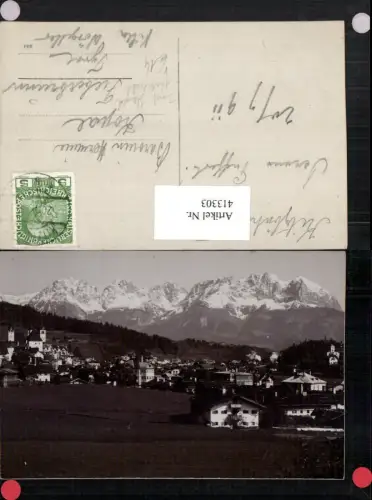 413303,Foto AK Kitzbühel Totale Bergkulisse pub Foto Josef Herold