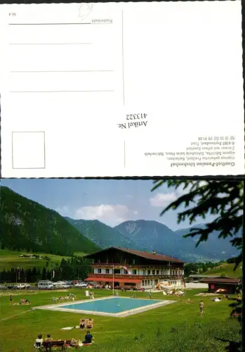 413322,Erpfendorf Gasthof Pension Lärchenhof Freibad Bergkulisse