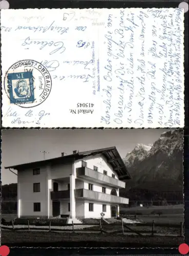 415045,Foto AK Oberaudorf b. Kössen Landhaus Osl Bergkulisse