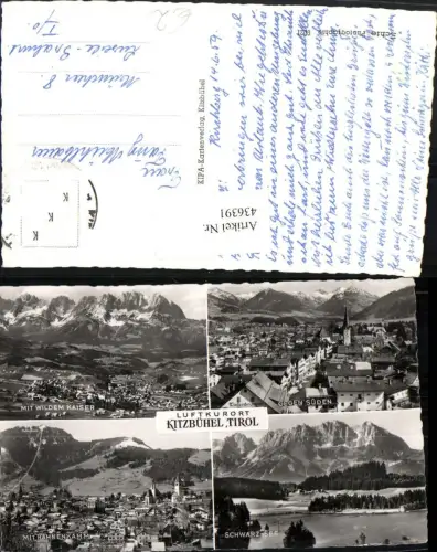 436391,Kitzbühel Totale Schwarz-See Bergkulissen Mehrbildkarte