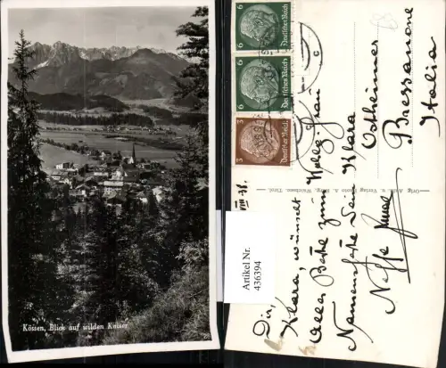 436394,Kössen Totale m. Wilden Kaiser Bergkulisse