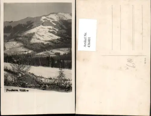436401,Fleckalm b. Kirchberg in Tirol Bergkulisse Winterbild