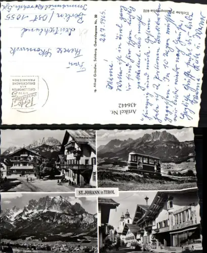 436442,St. Johann in Tirol Totale Bergbahn Straßenansicht Mehrbildkarte