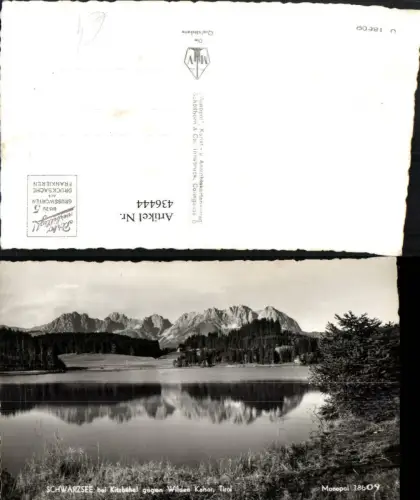 436444,Schwarzsee See b. Kitzbühel geg. Wilden Kaiser Bergkulisse