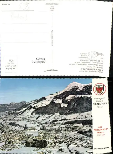 436463,Kitzbühel Totale Bergkulisse Winterbild pub Alpine Luftbild 60078