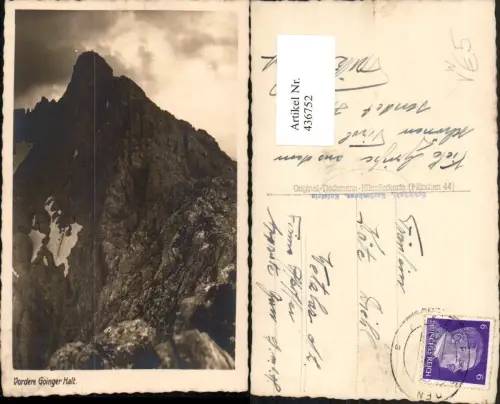436752,Vordere Goinger Halt b. Going am Wilden Kaiser Bergkulisse pub Tiedemann Künstlerkarte