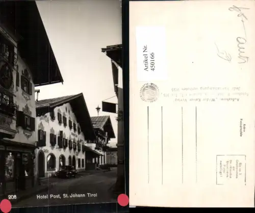 450166,St. Johann in Tirol Hotel Post Straßenansicht