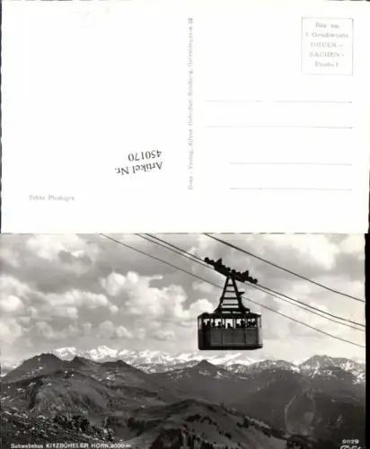 450170,Kitzbühel Schwebebus Seilbahn m. Hohe Tauern Bergkulisse pub Cosy 9029