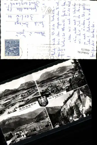 450173,Kössen in Tirol Totale Sessellift Kirche Mehrbildkarte