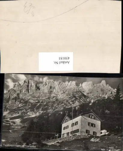 450181,Gaudeamus-Hütte Berghütte b. Going m. Törlspitzen Bergkulisse
