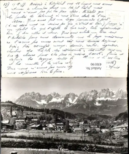 450190,Kitzbühel Totale geg. Wilden Kaiser Bergkulisse