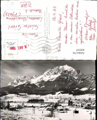 450197,St. Johann in Tirol Totale Bergkulisse Winterbild