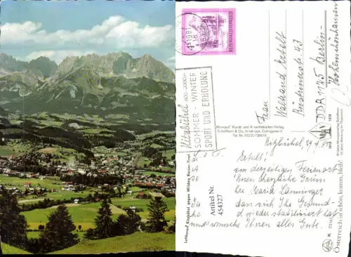 454327,Kitzbühel Totale geg. Wilden Kaiser Bergkulisse