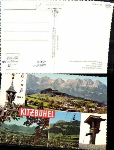 454333,Kitzbühel Totale Hahnenkammbahn Seilbahn Mehrbildkarte
