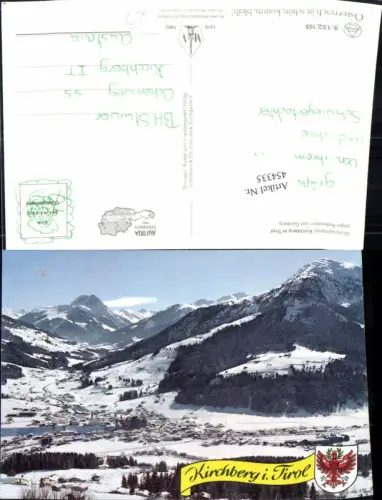 454335,Kirchberg in Tirol Totale geg. Rettenstein Bergkulisse Winterbild