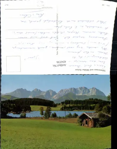454336,Schwarzsee See b. Kitzbühel geg. Wilden Kaiser Bergkulisse