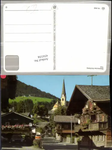 454358,Kirchberg in Tirol Straßenansicht Haus Theresia Kirche