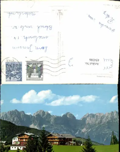 454386,Kirchberg in Tirol Alpengasthof Maierl Bergkulisse