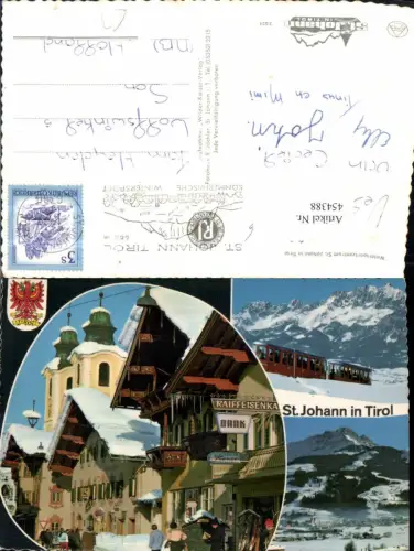 454388,St. Johann in Tirol Totale Raiffeisenkasse Bank Bergbahn Mehrbildkarte