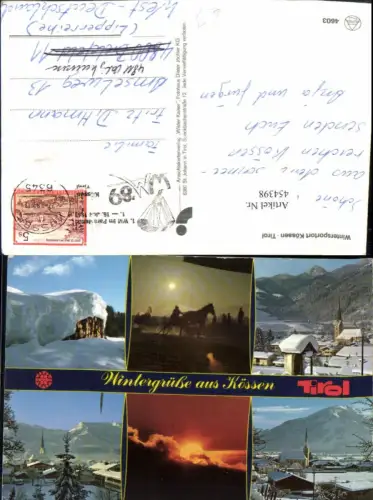 454398,Kössen in Tirol Totale Pferde Mehrbildkarte