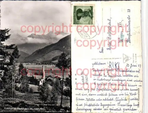 471631,Hochfilzen Teilansicht m. Loferer Steinberge Bergkulisse