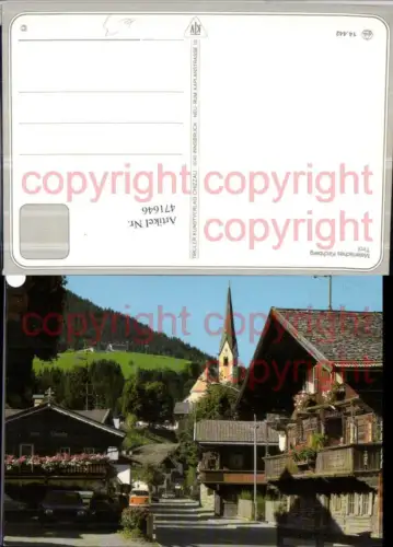 471646,Kirchberg in Tirol Straßenpartie Kirche