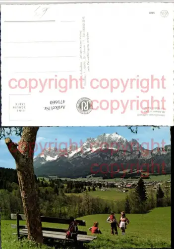 471660,St. Johann in Tirol Totale m. Wildem Kaiser Bergkulisse