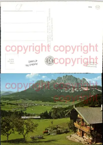 471662,St. Johann in Tirol Totale m. Wildem Kaiser Bergkulisse