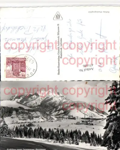 471686,Hochfilzen Totale geg. Leoganger Steinberge Bergkulisse Winterbild