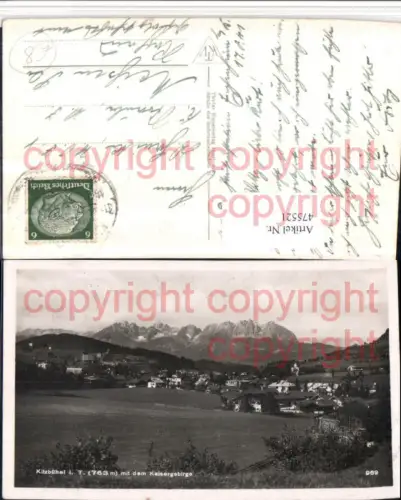 475521,Kitzbühel Totale m. Kaisergebirge Bergkulisse