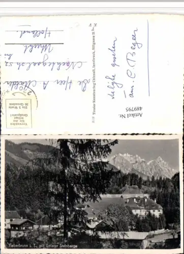 489795,Fieberbrunn Teilansicht m. Loferer Steinberge Bergkulisse