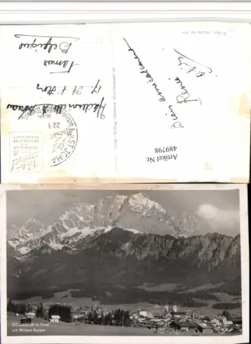 489798,St. Johann in Tirol Totale m. Wildem Kaiser Bergkulisse