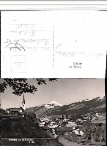 489811,Kirchberg in Tirol Totale m. Hoher Salve Bergkulisse