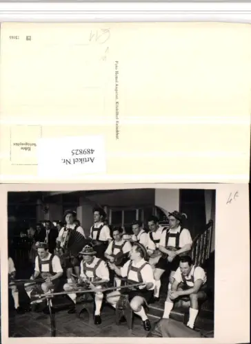 489825,Foto AK Kitzbühel Männer Trachten Tracht Gitarre pub Henni Angerer