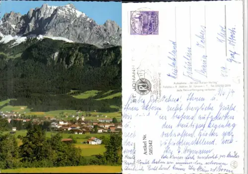 505342,St. Johann in Tirol m. Wilden Kaiser Bergkulisse