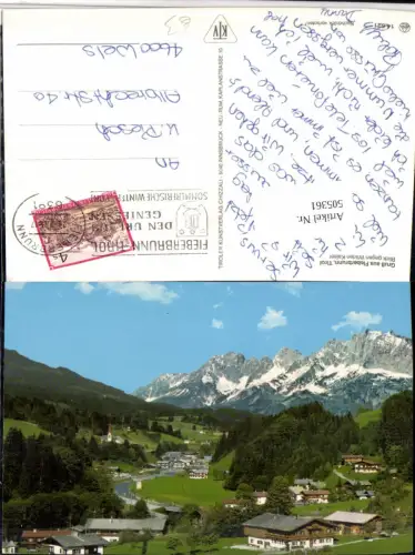 505361,Fieberbrunn Totale geg. Wilden Kaiser Bergkulisse