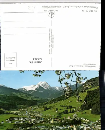 505364,Kirchberg in Tirol Totale geg. Rettenstein Bergkulisse