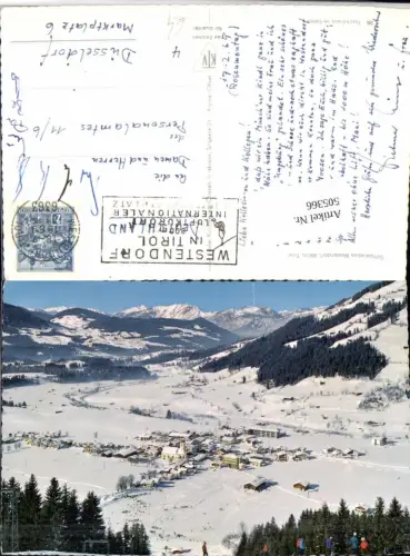 505366,Westendorf Totale Bergkulisse Winterbild