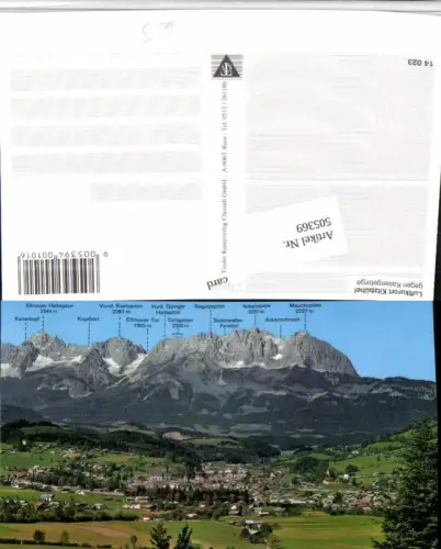 505369,Kitzbühel Totale geg. Kaisergebirge Bergkulisse